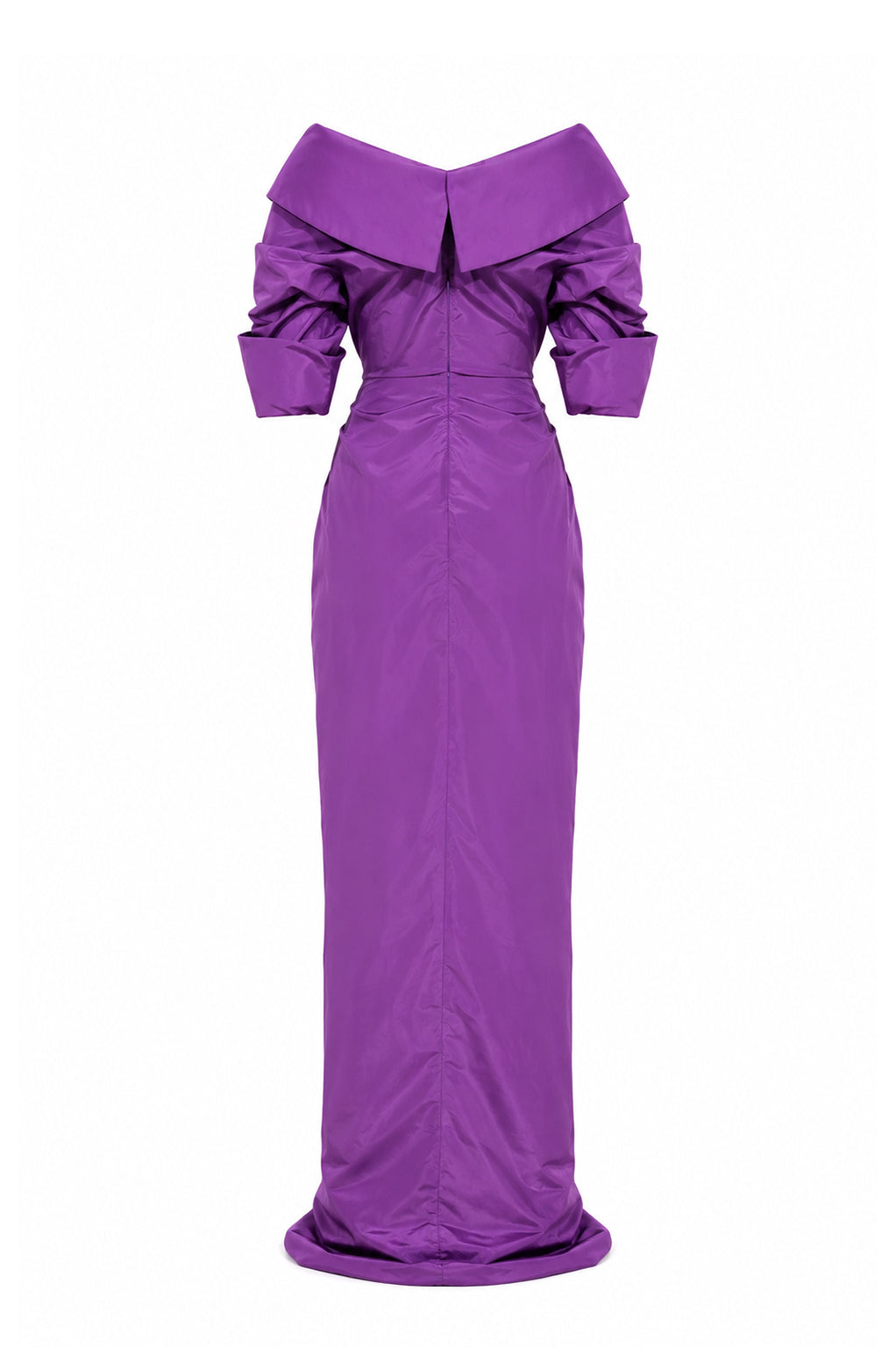 Sabina Taffeta Long Dress In Lavander