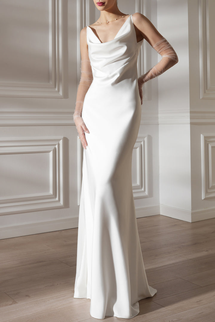 Paloma Slip Dress In Ivory
