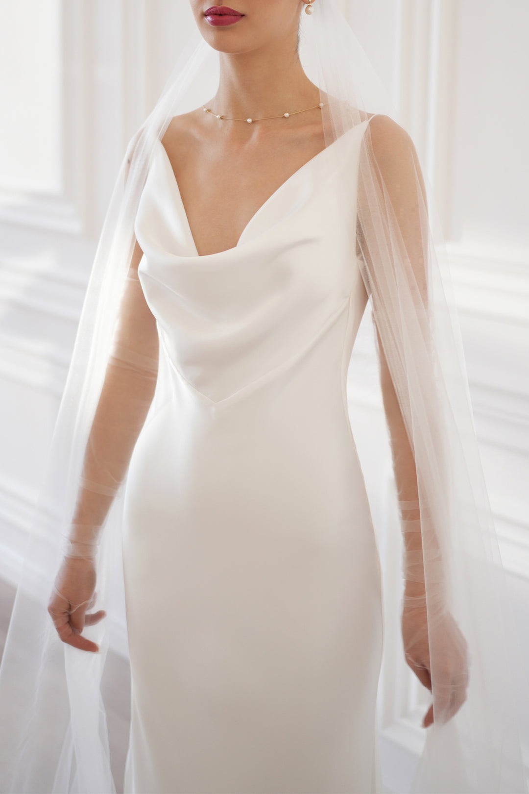 Paloma Slip Dress In Ivory