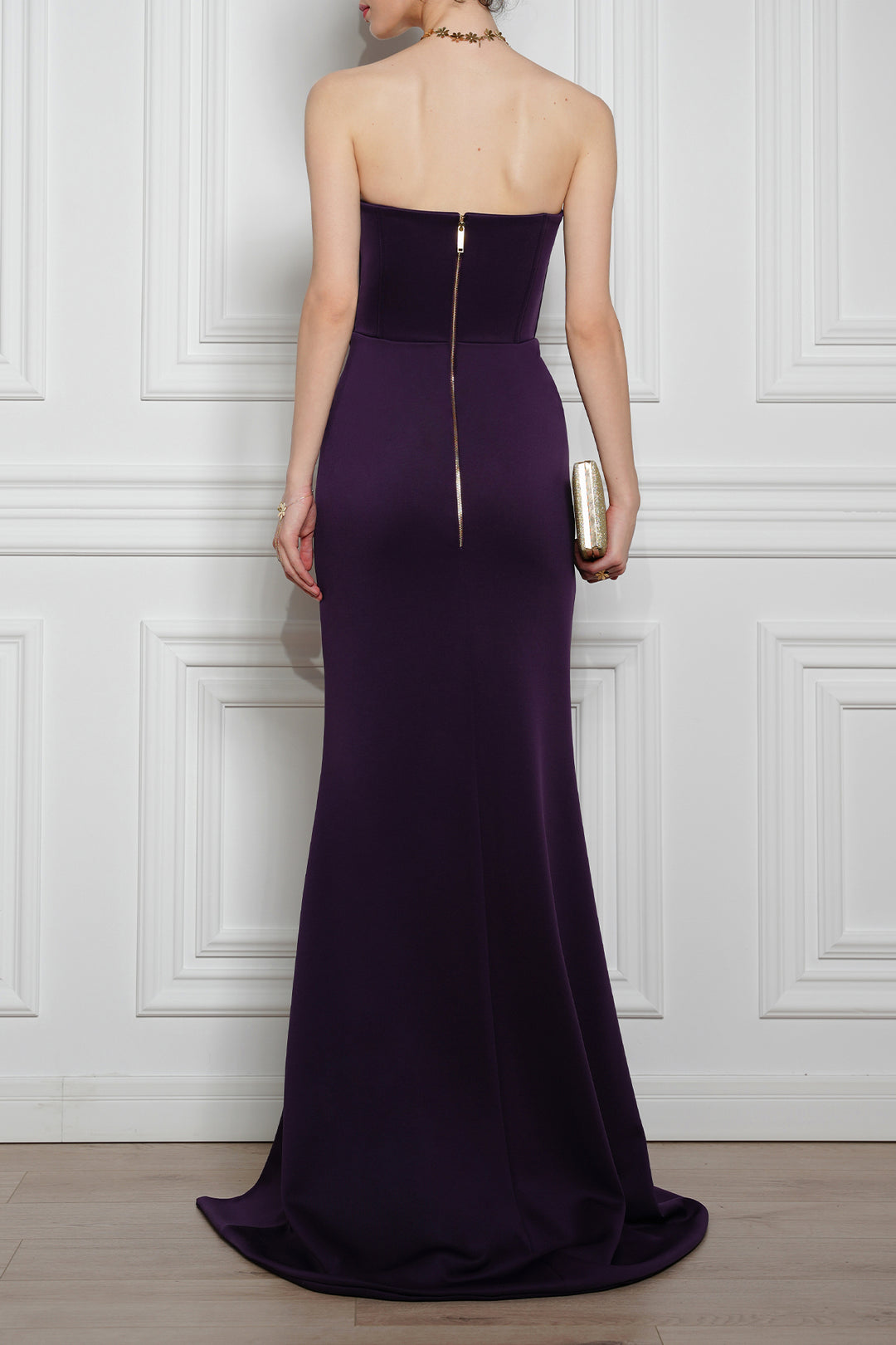 Roxy Long Dress In Plum