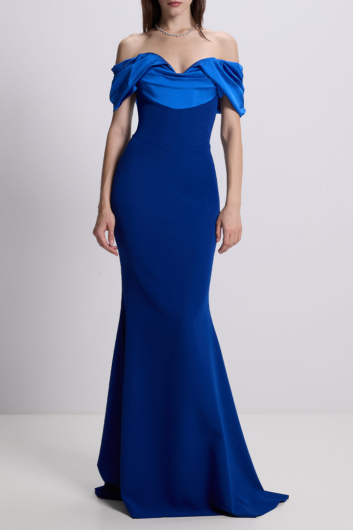 North Long Dress In Cobalt