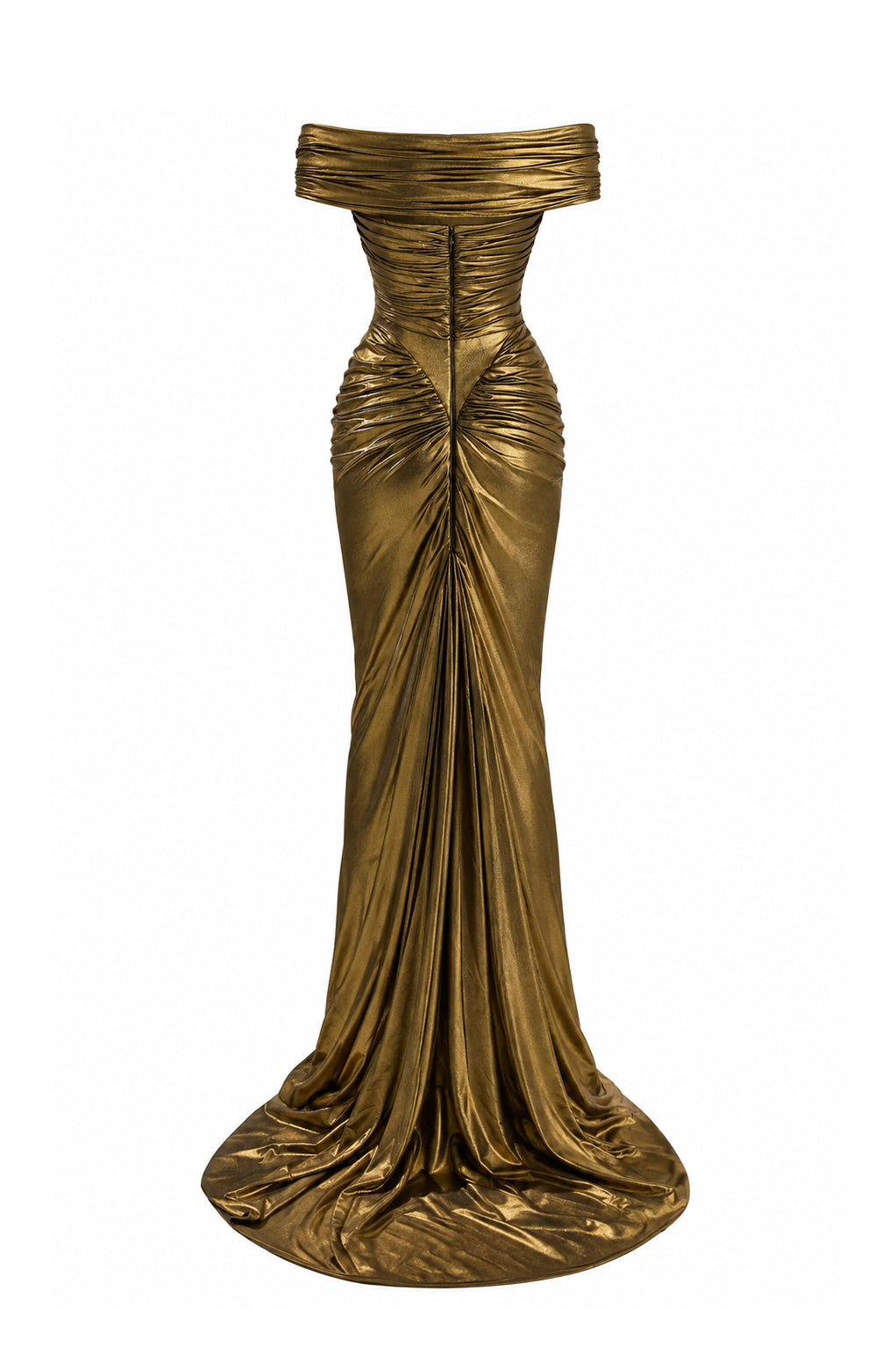 Adara Long Dress In Gold