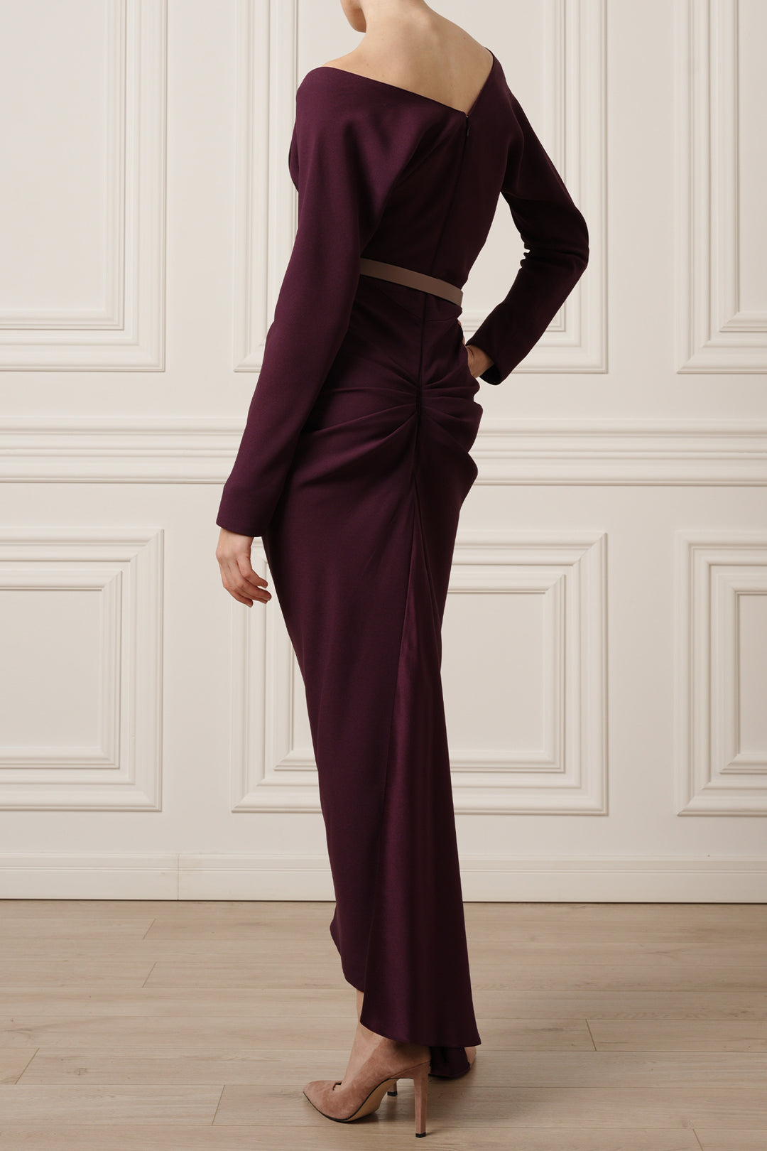 Jessica Midi Dress In Plum