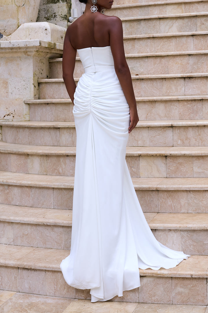 Zaira Long Dress In Off-White