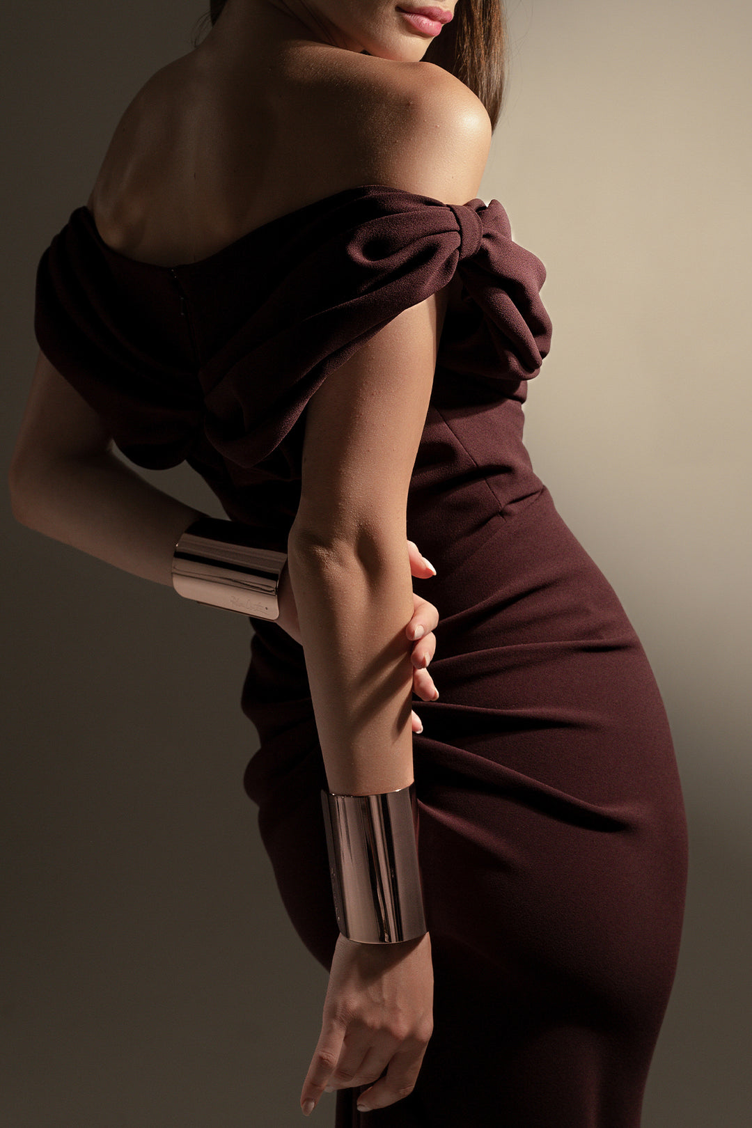 Hedy Long Dress In Merlot