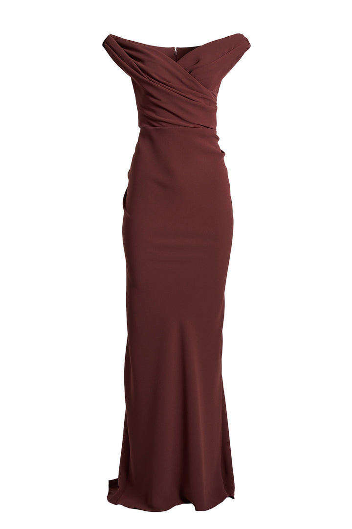 Hedy Long Dress In Merlot