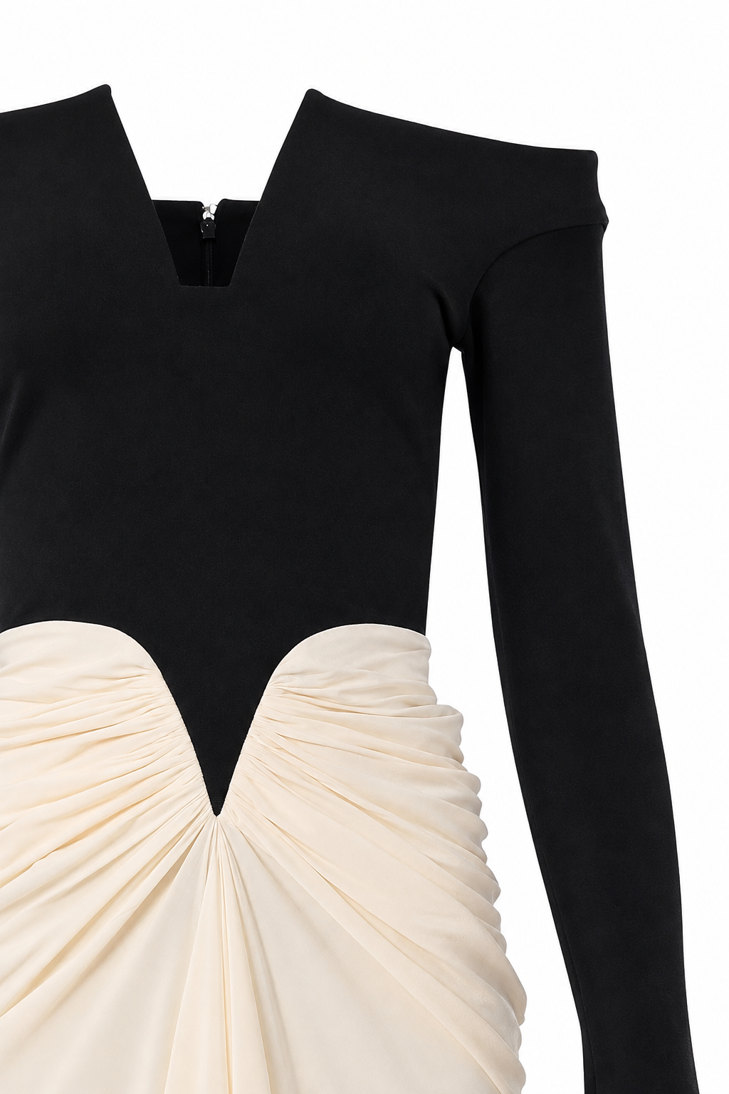Anita Ankle Length Dress In Cream-Black