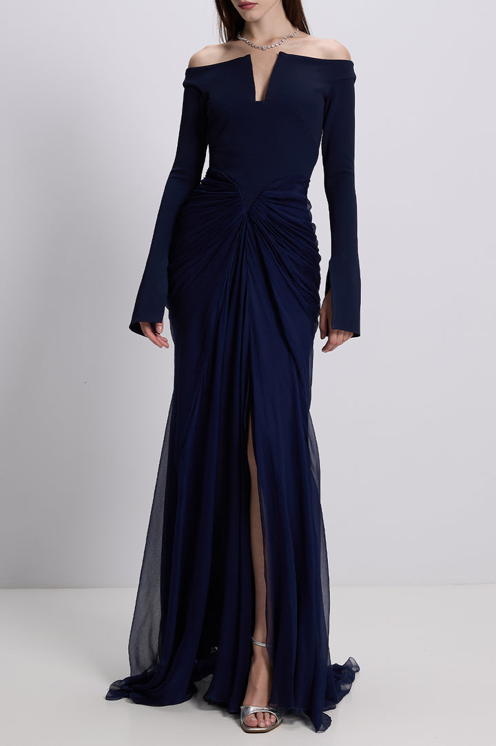 Anita Dress In Midnight-Blue