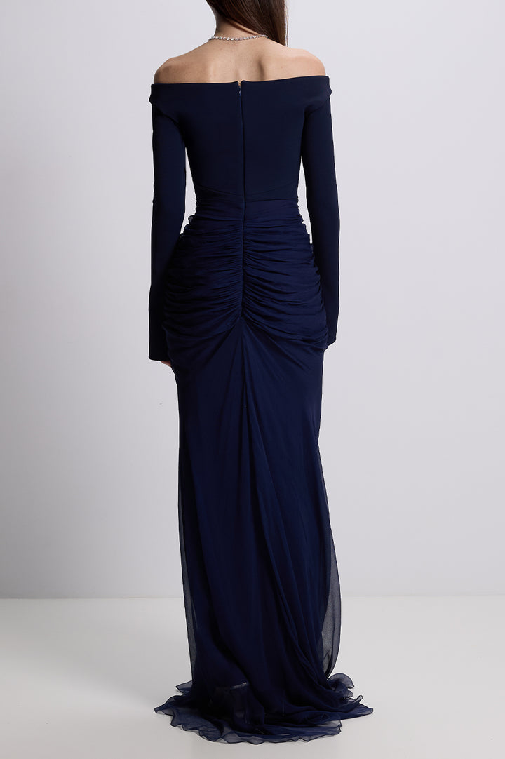 Anita Dress In Midnight-Blue