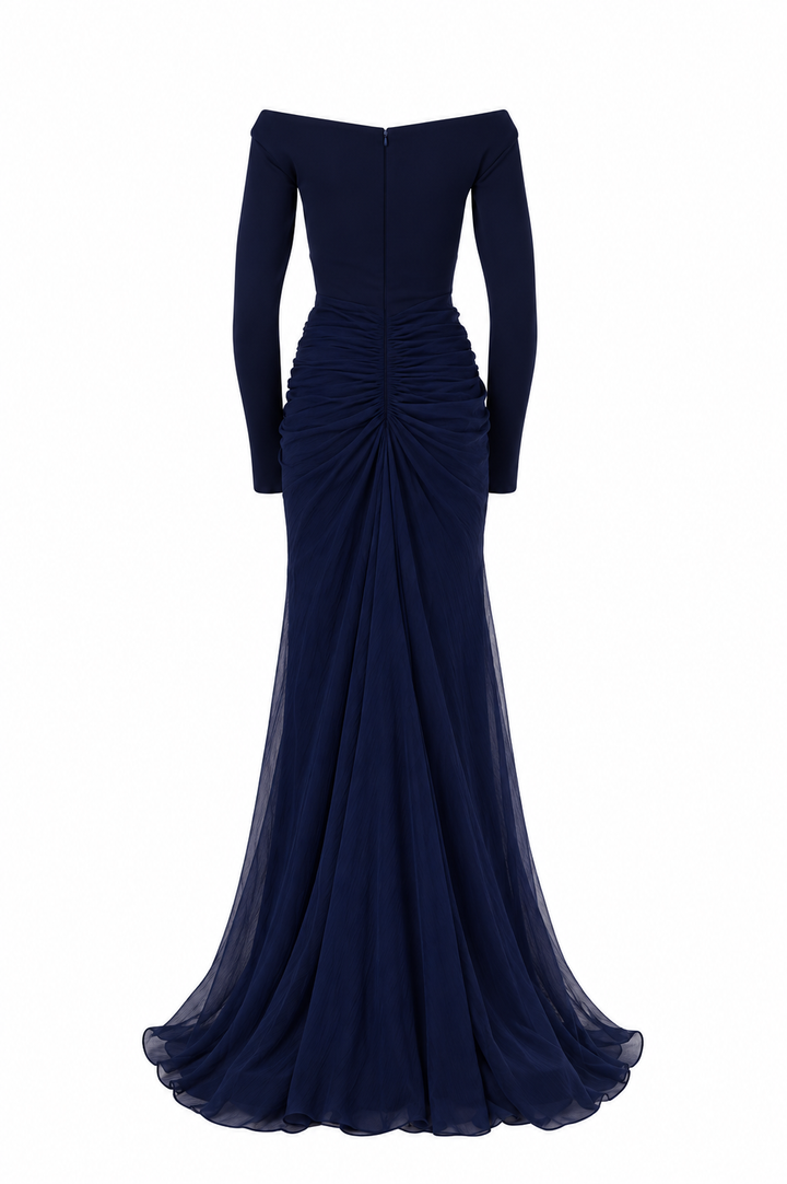 Anita Dress In Midnight-Blue