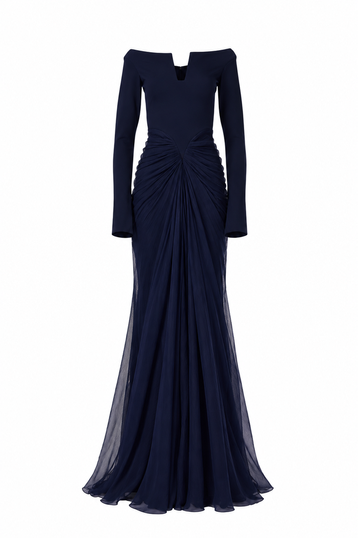 Anita Dress In Midnight-Blue