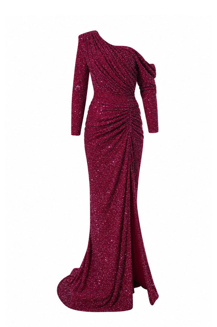 Zeina Dress In Sour-Cherry