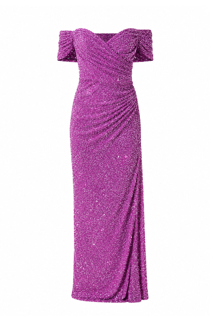Gaia Dress In Royal-Lilac
