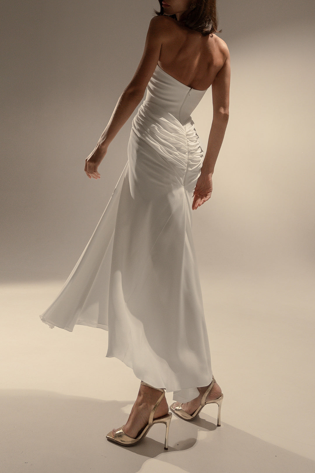 Blanca Midi Dress In Off-White