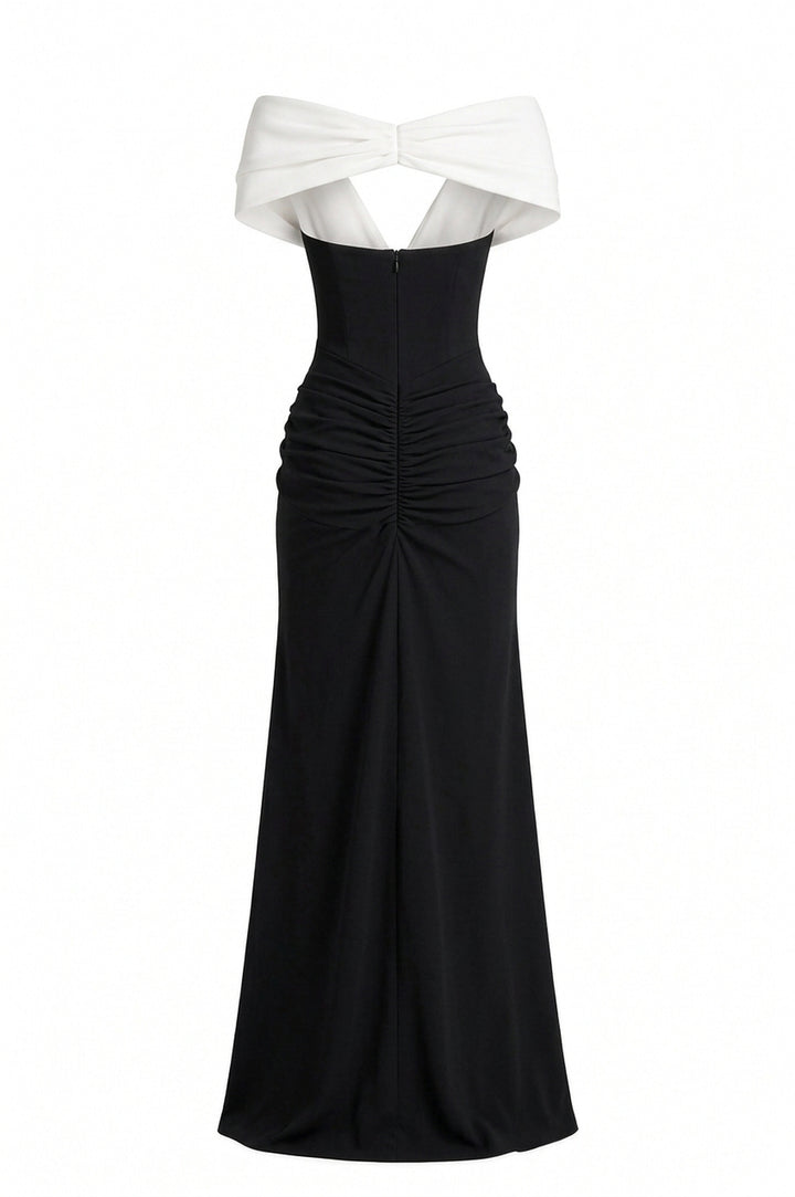 Dalila Dress In Black and White