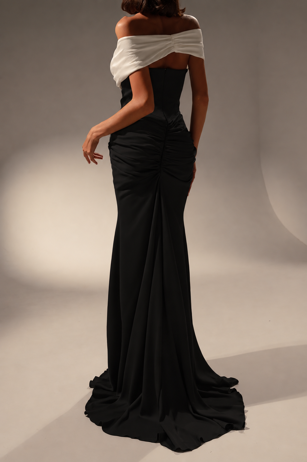 Dalila Dress In Black and White