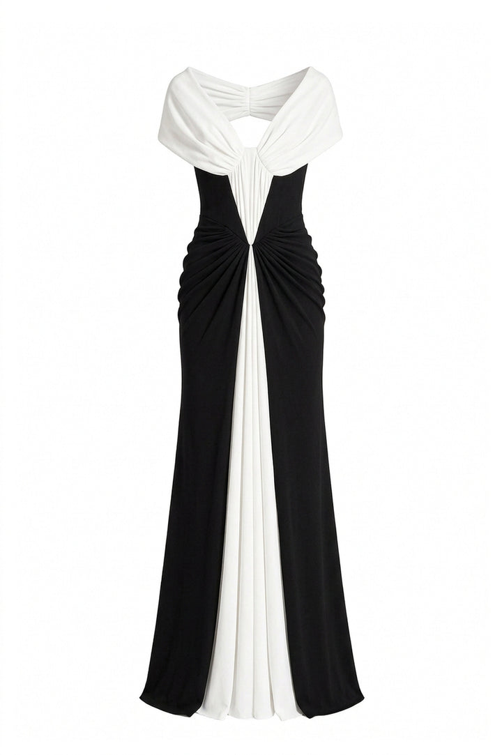 Dalila Dress In Black and White