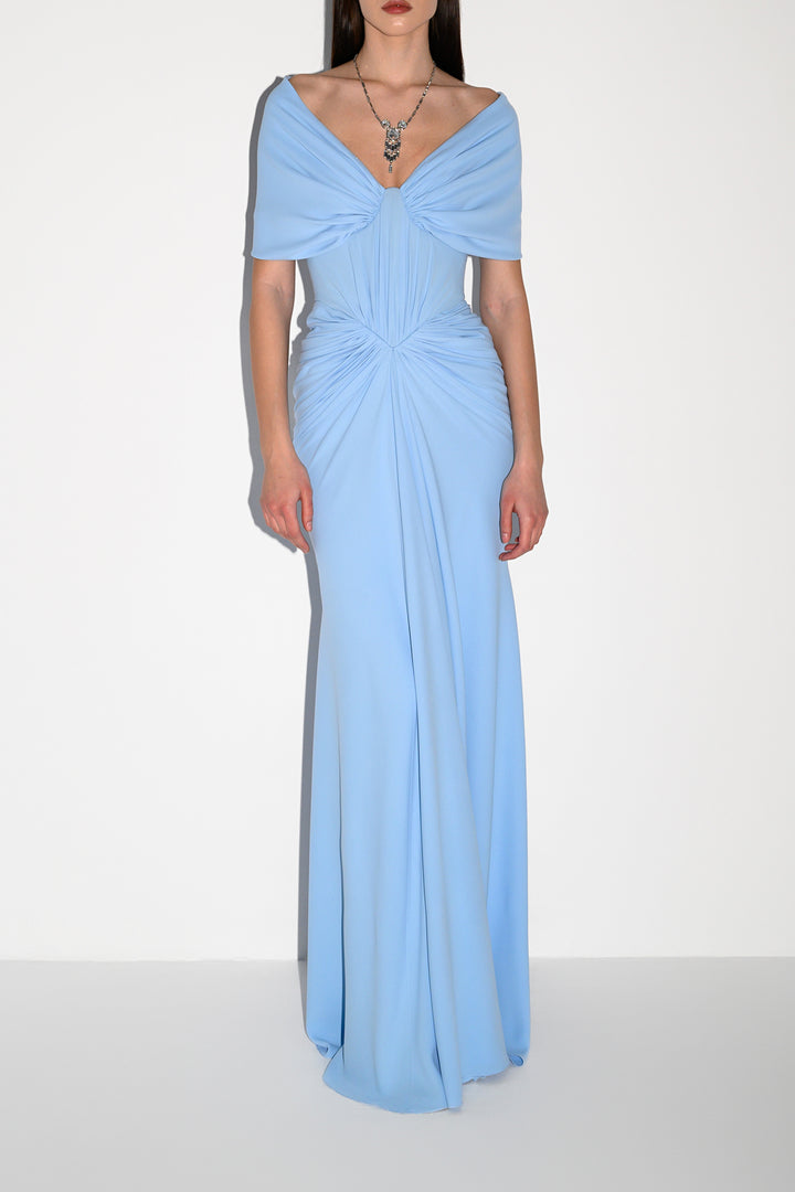 Dalila Dress In Sky-Blue