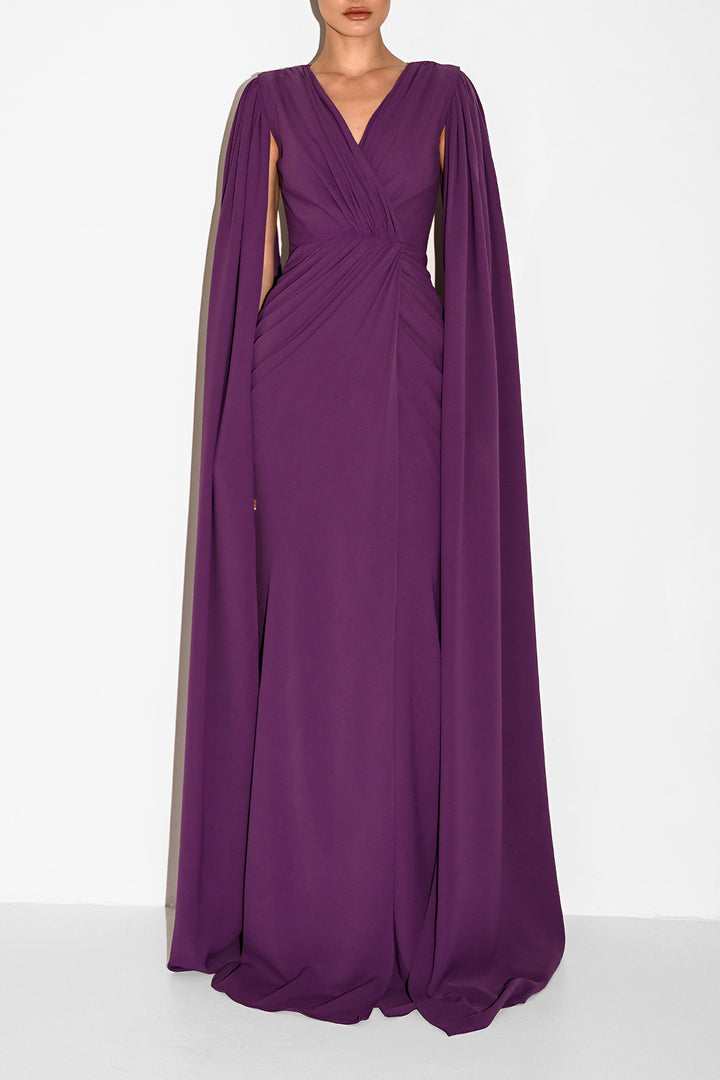 Evelyn Dress In Plum