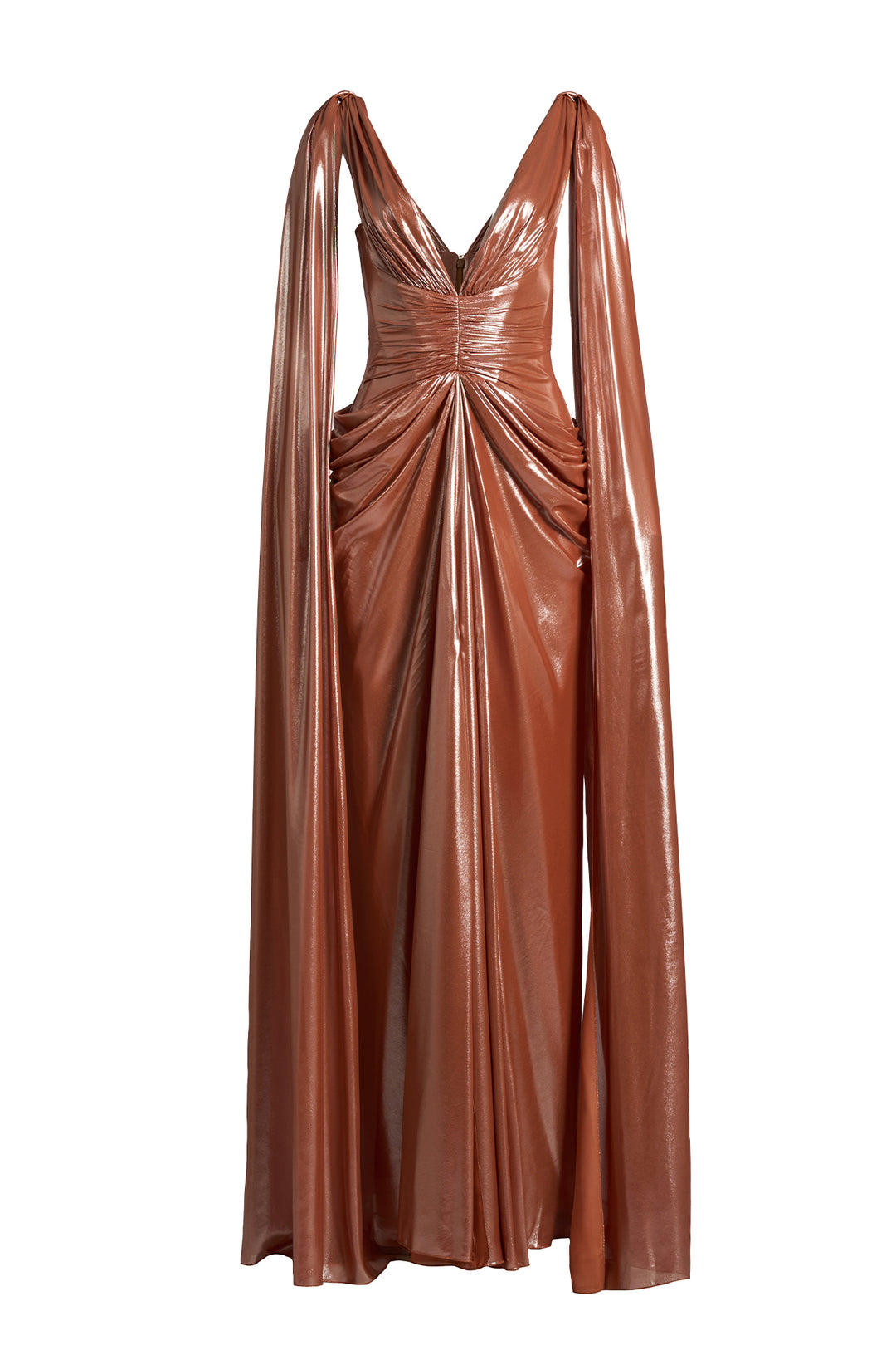 Layla Dress In Copper-Blush – Rhea Costa