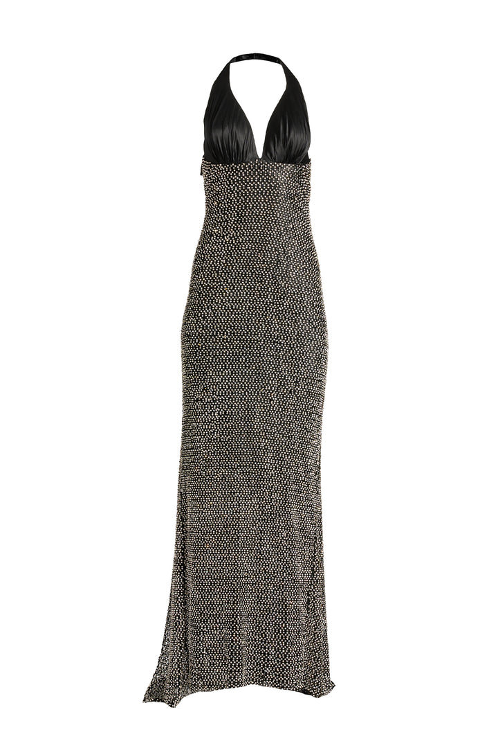 Orea Dress In Black-Silver