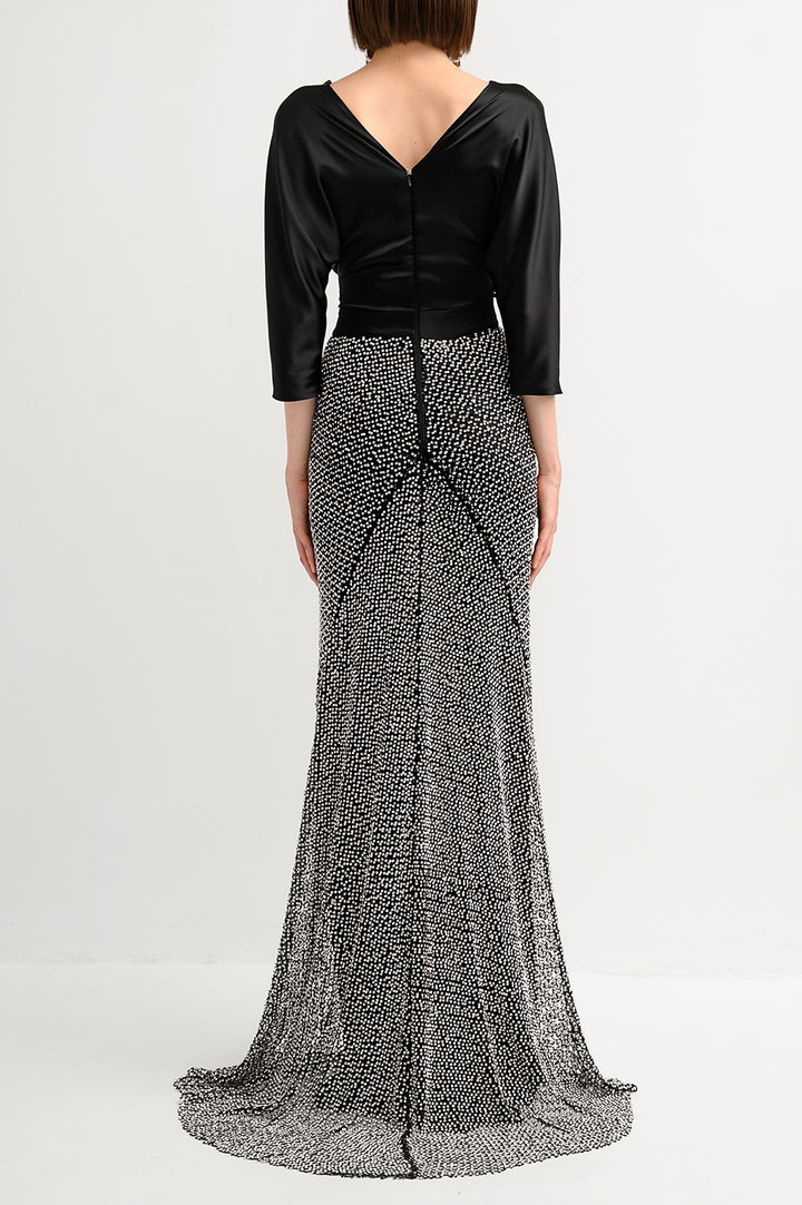 Vivienne Dress In Black-Silver