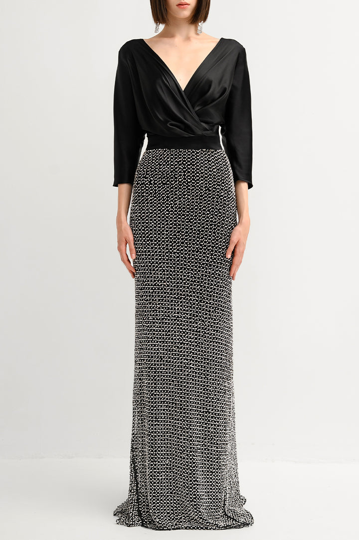 Vivienne Dress In Black-Silver