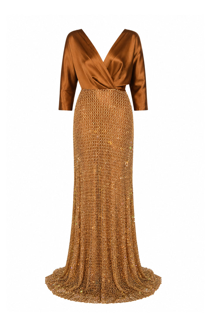 Vivienne Dress In Gold