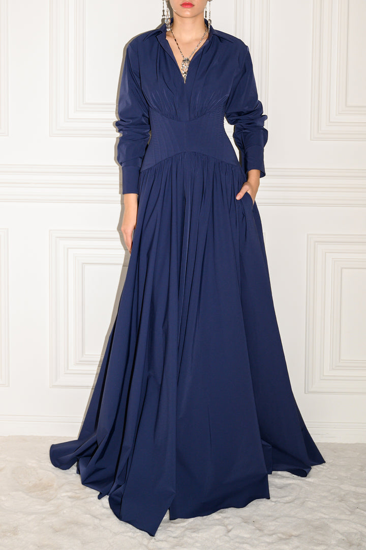 Celeste Dress In Midnight-Blue