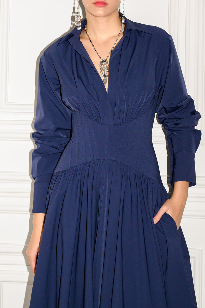 Celeste Dress In Midnight-Blue
