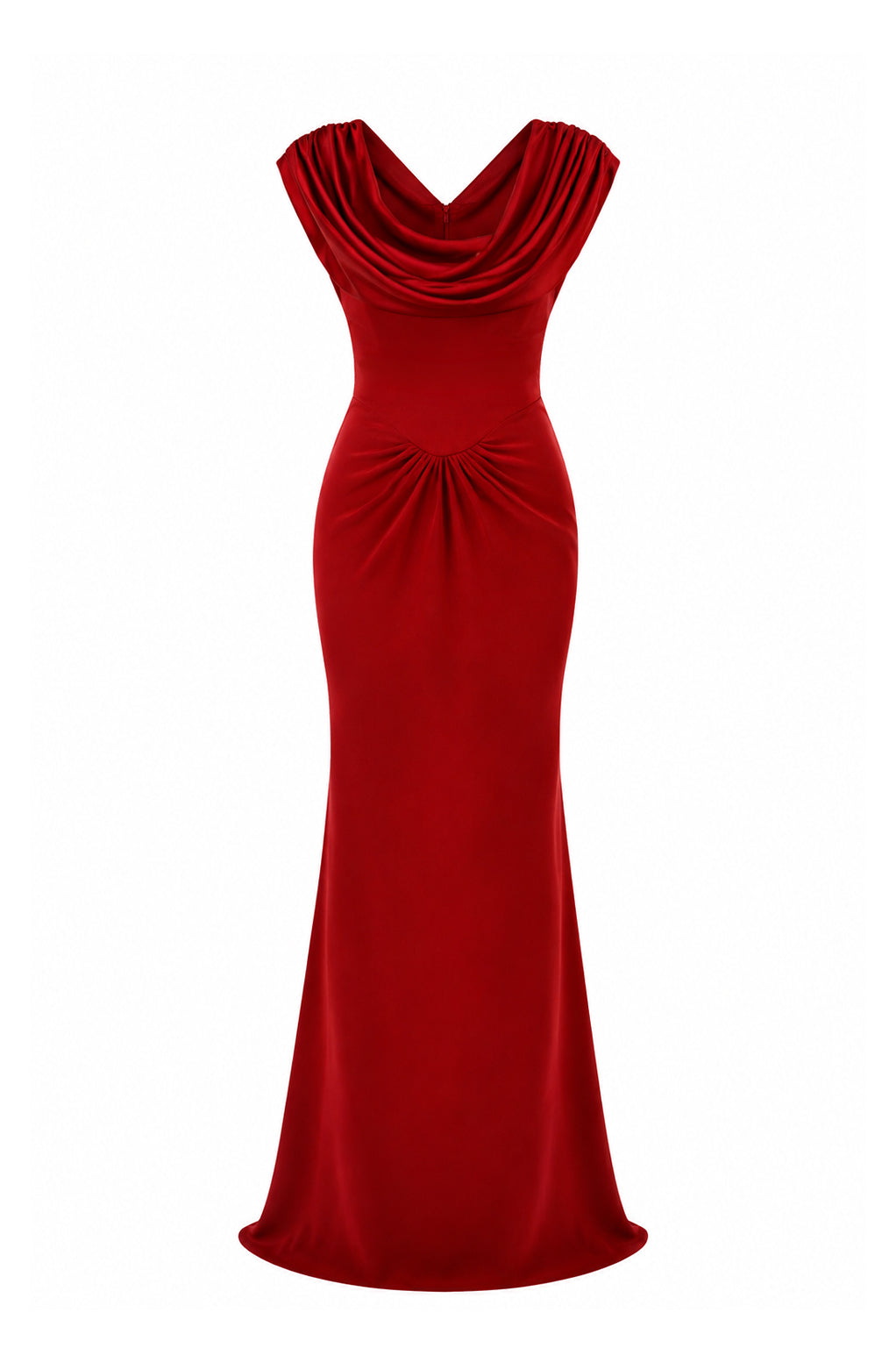 Eden Dress In Wine-Red