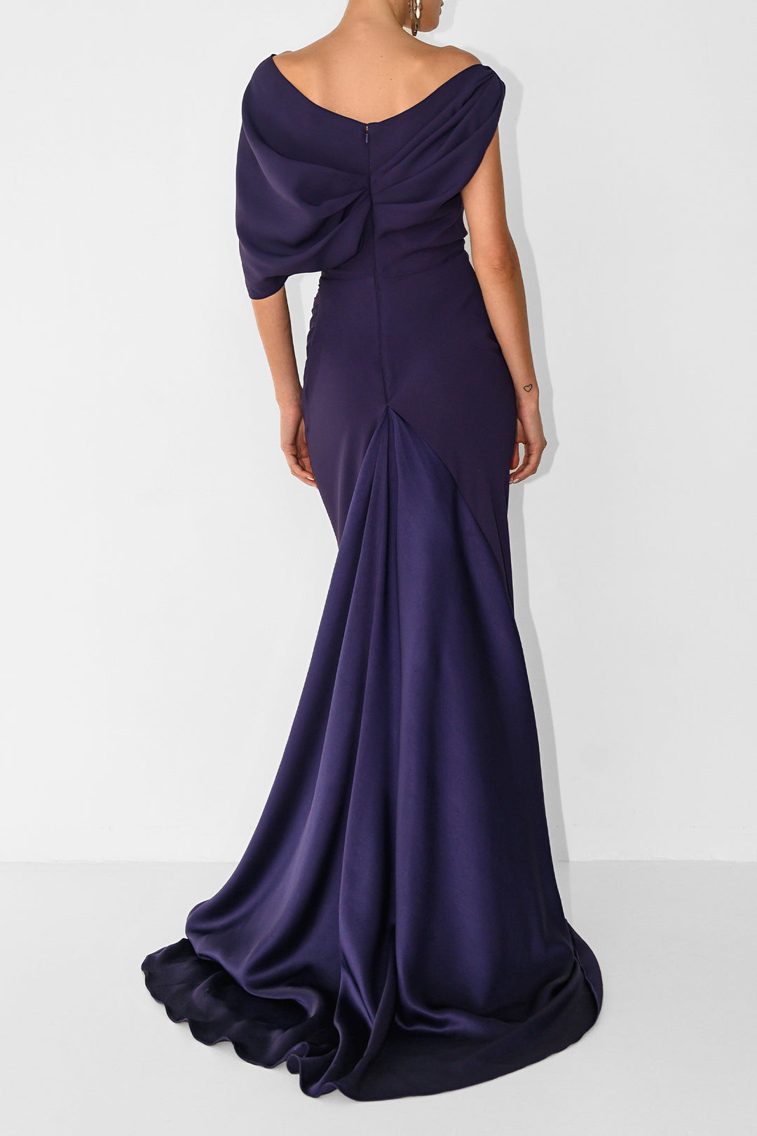Camille Long Dress In Deep-Violet