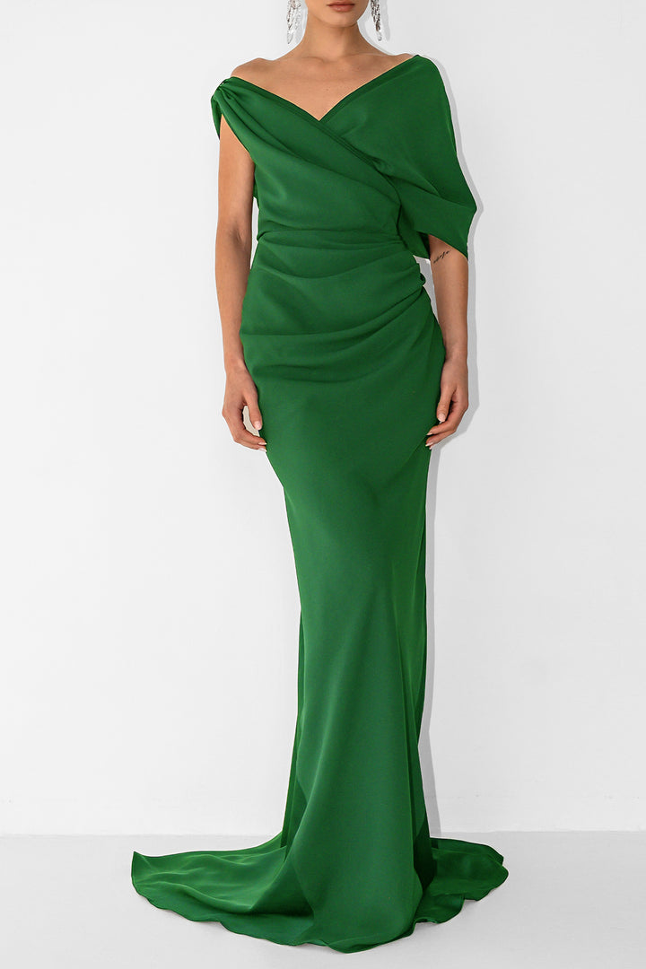 Camille Long Dress In Fresh-Green