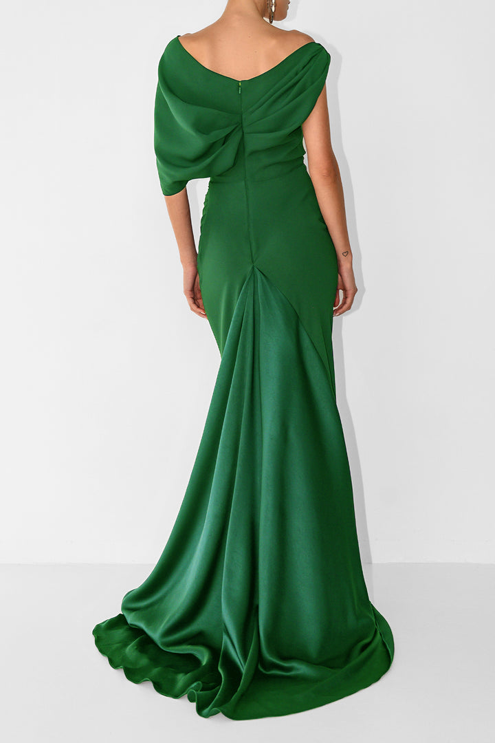 Camille Long Dress In Fresh-Green