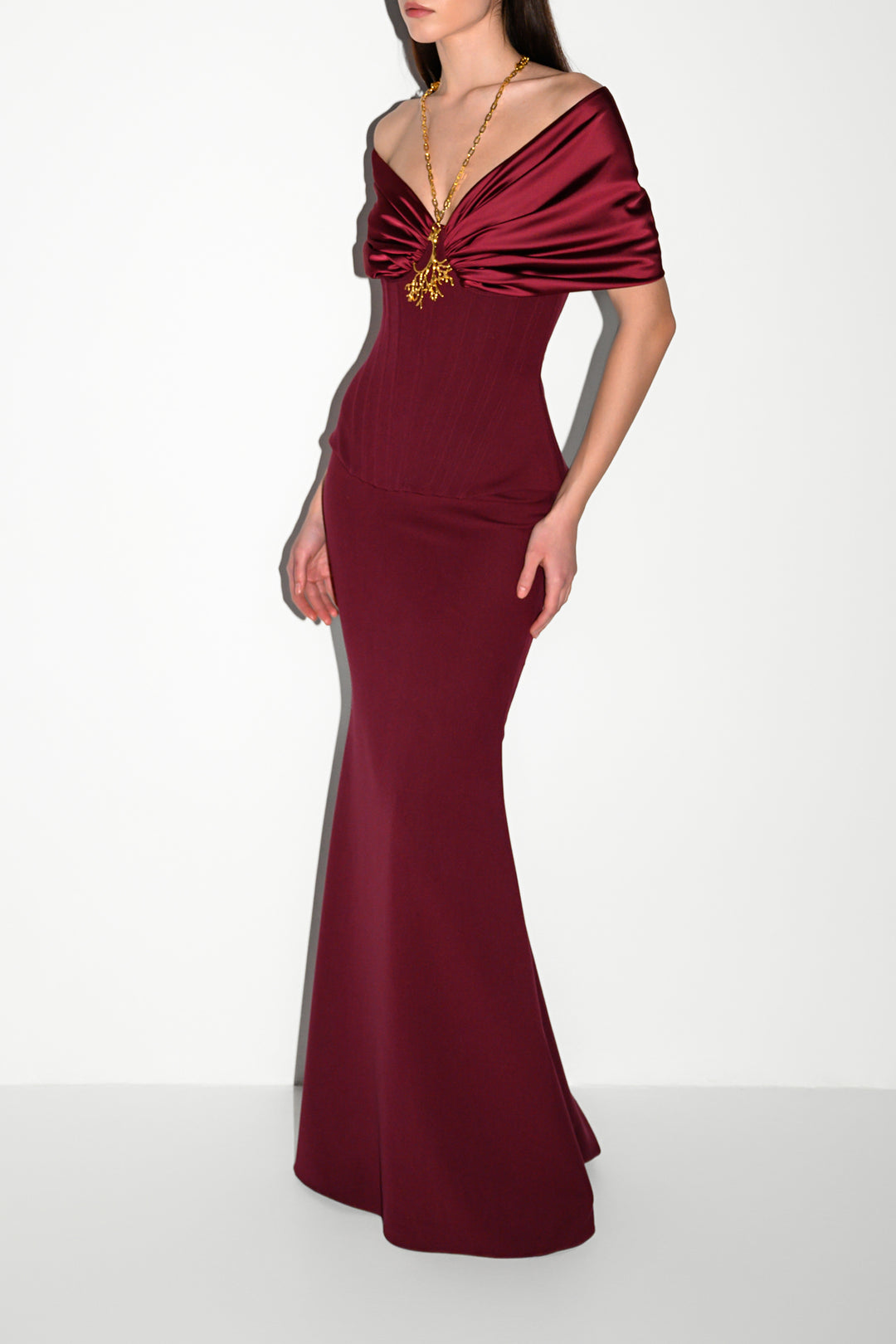 Dalila Dress In Dark-Currant