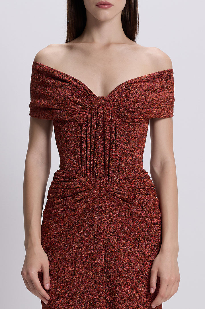 Dalila Dress In Burnt-Copper