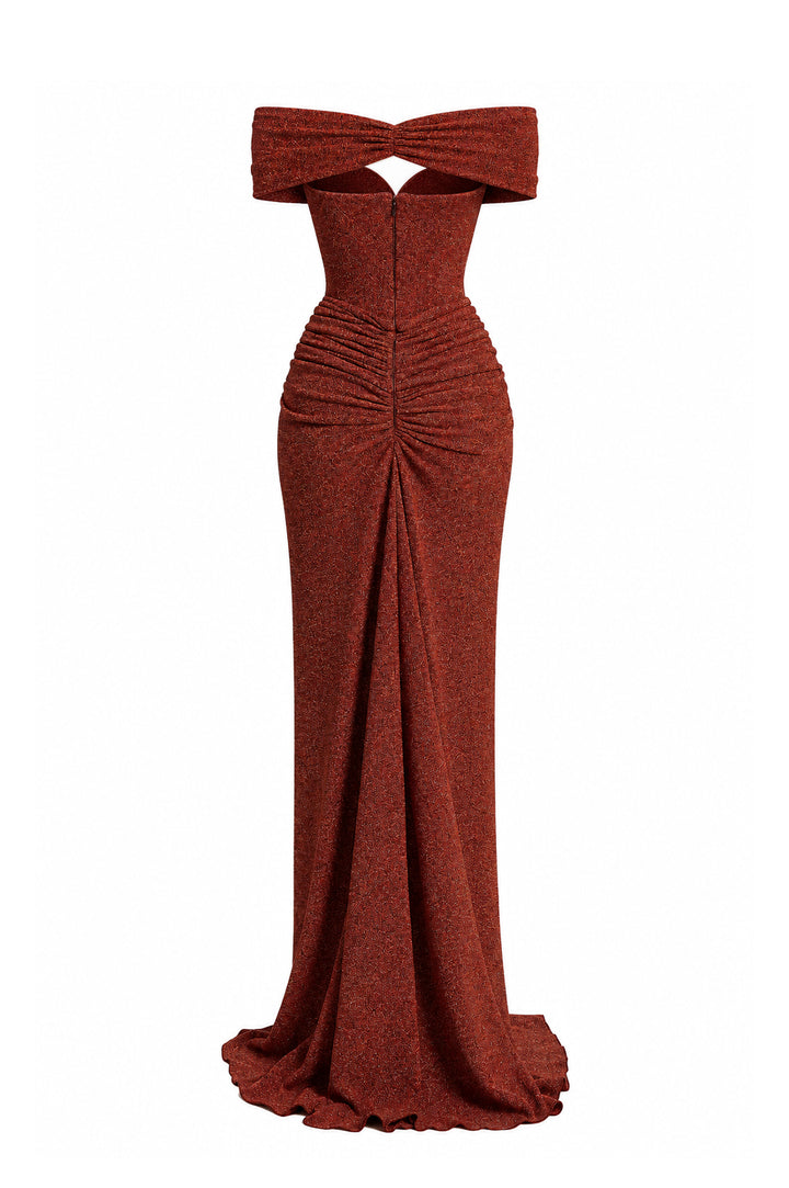 Dalila Dress In Burnt-Copper