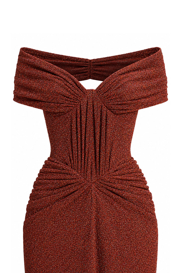 Dalila Dress In Burnt-Copper