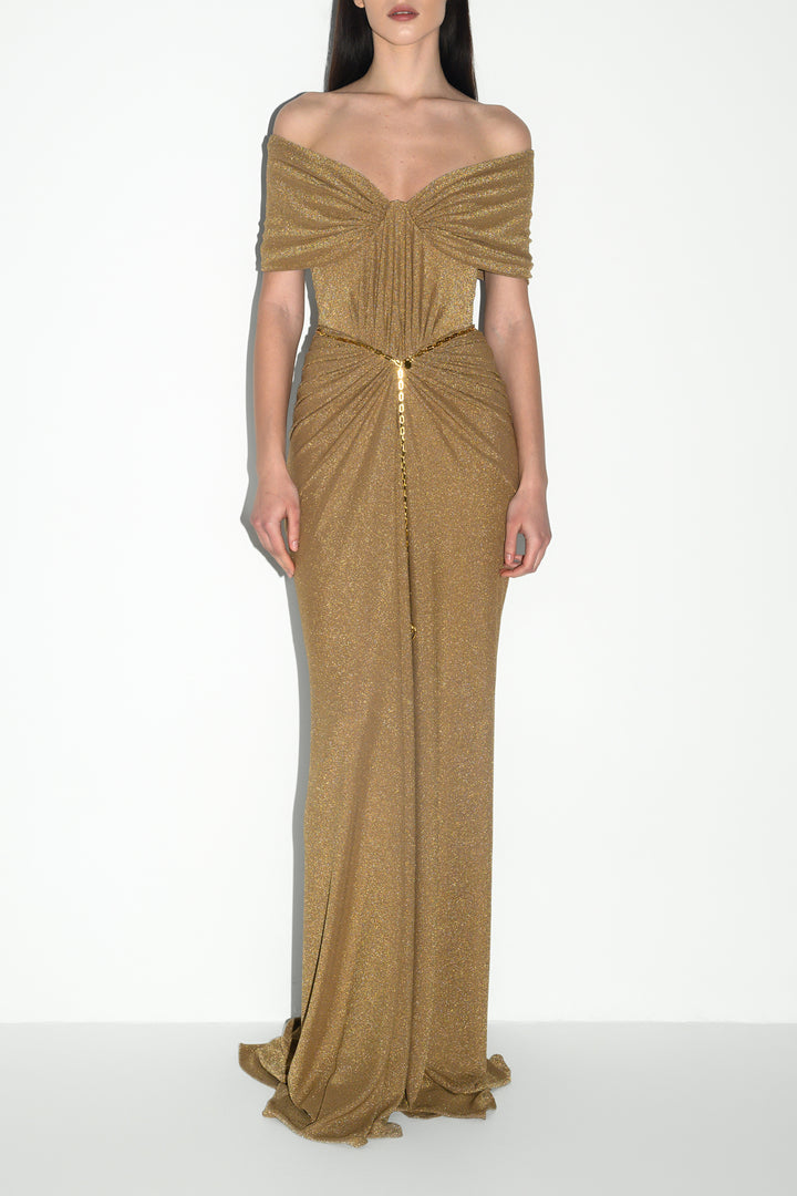 Dalila Dress In Gold