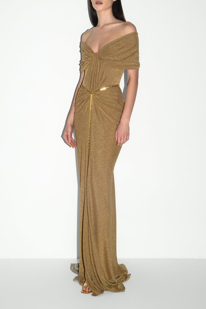 Dalila Dress In Gold