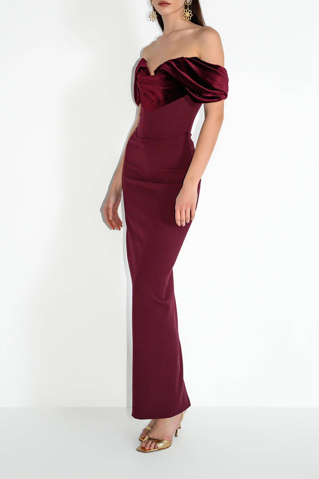 North Dress In Dark Currant