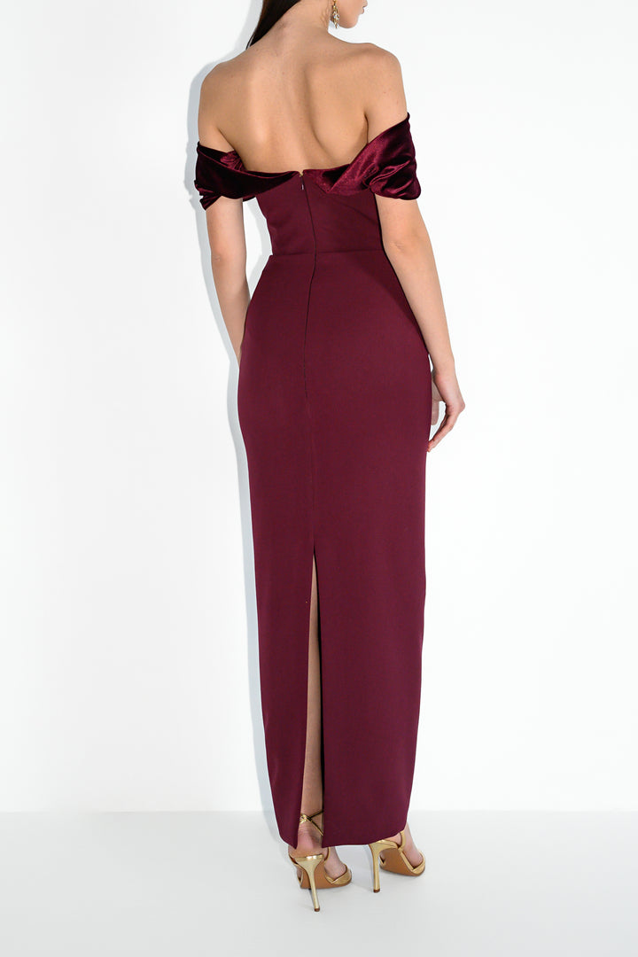 North Dress In Dark Currant