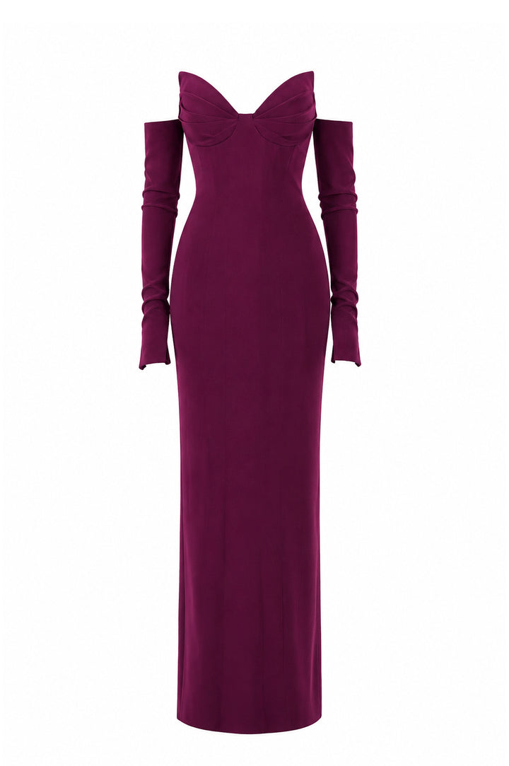 Leonor Dress In Dark-Purple
