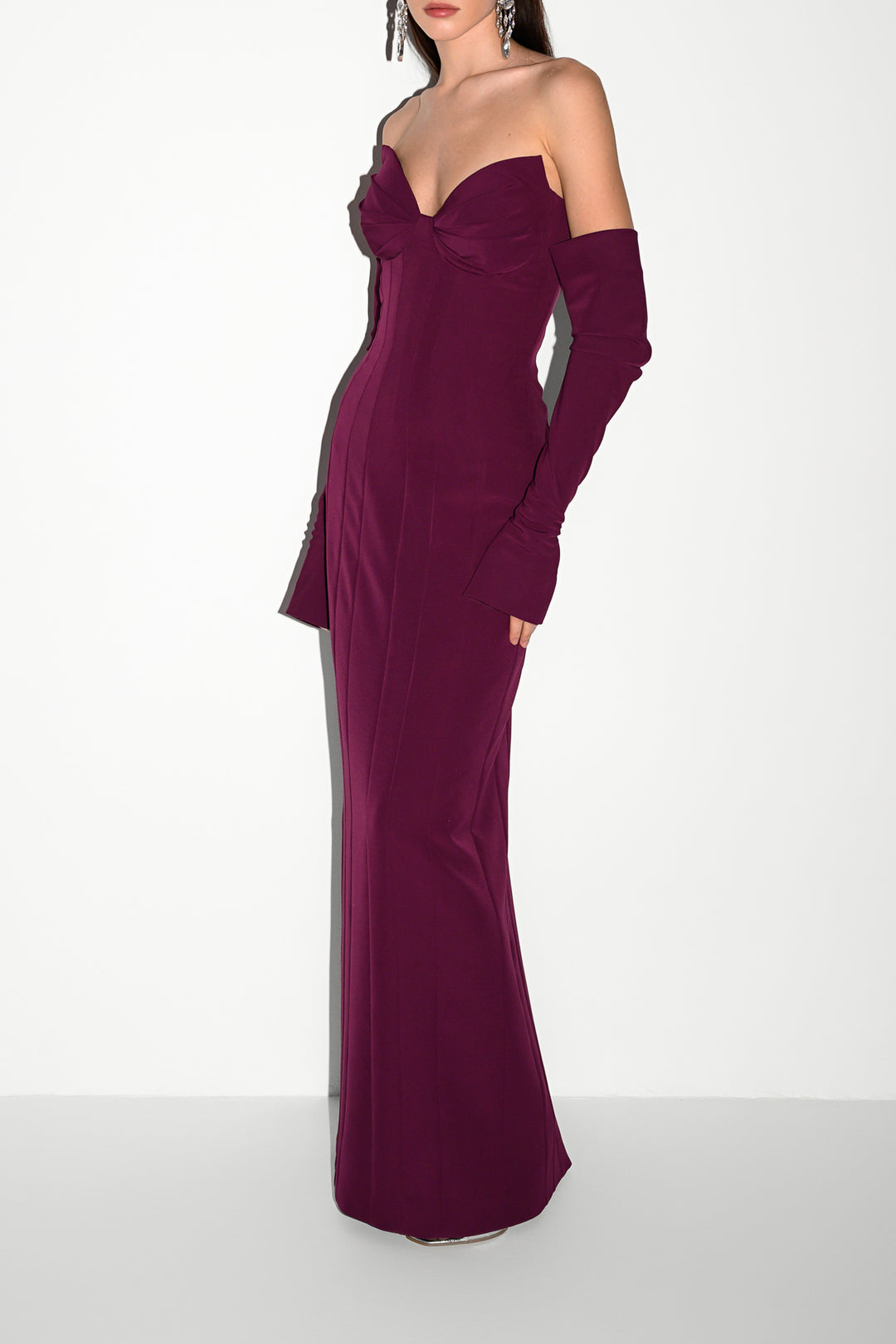 Leonor Dress In Dark-Purple