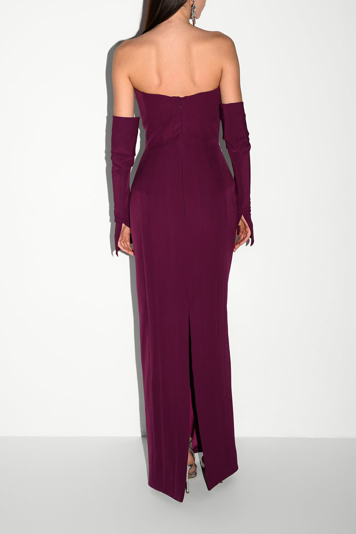 Leonor Dress In Dark-Purple