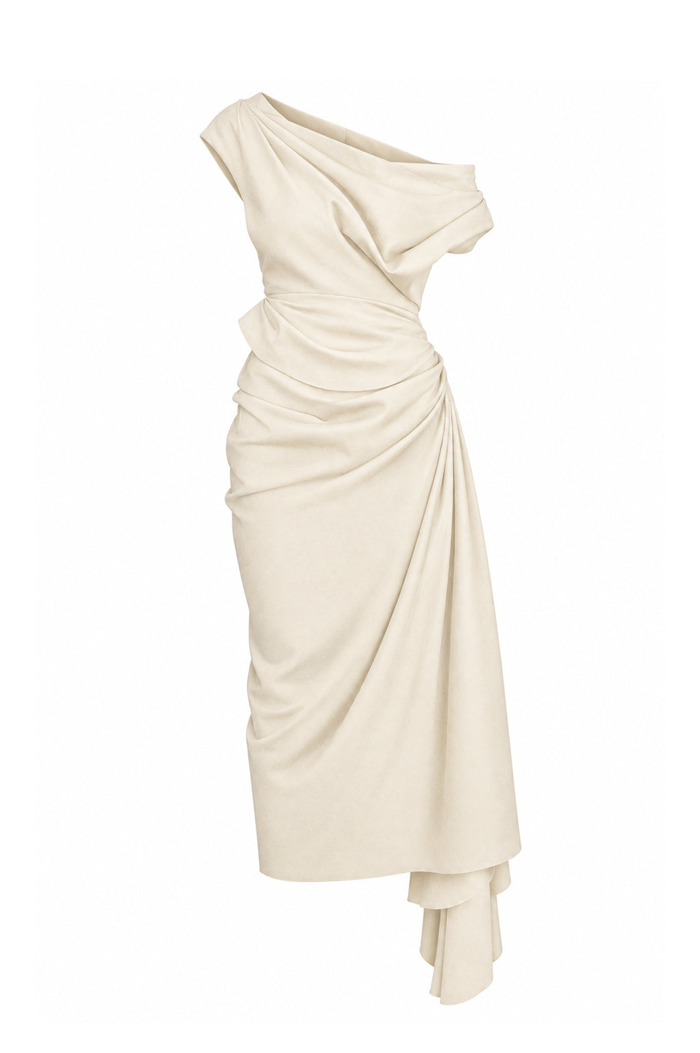 Hayla Midi Dress In Vanilla