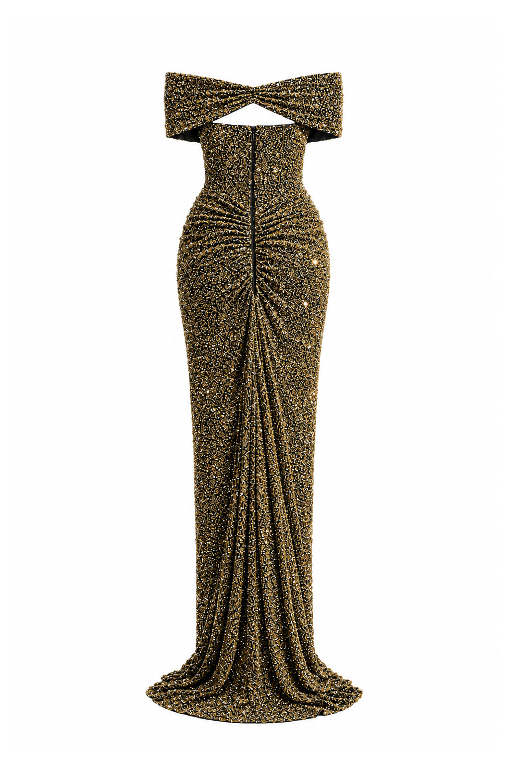 Dalila Dress In Black-Gold