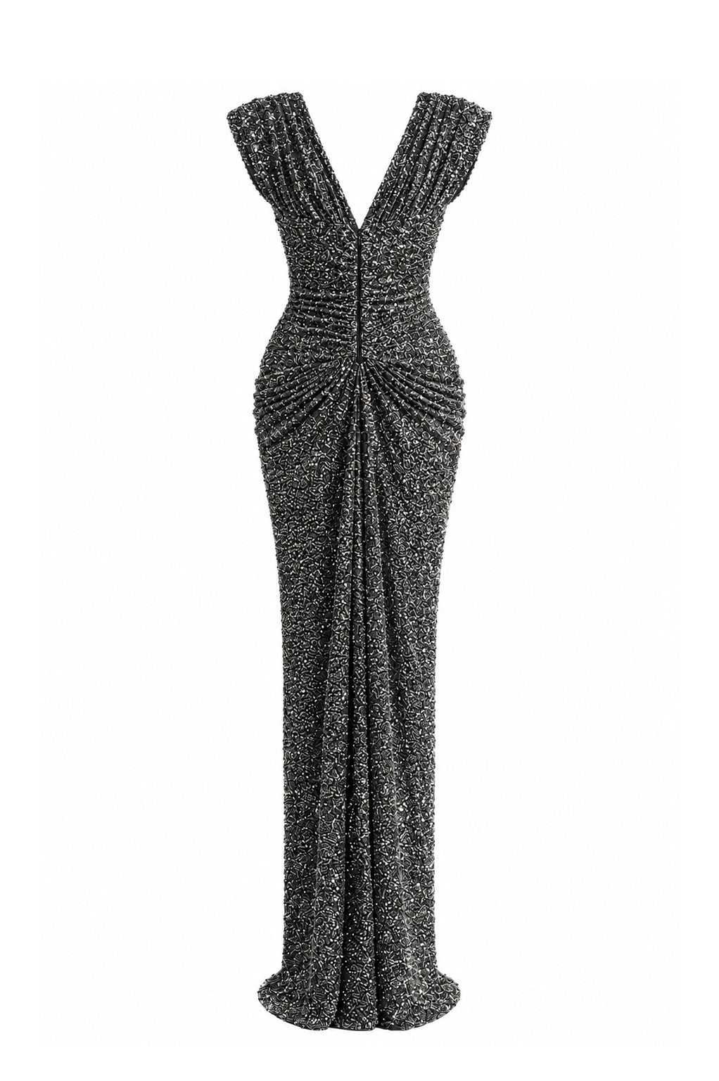 Layla Dress In Black-Silver