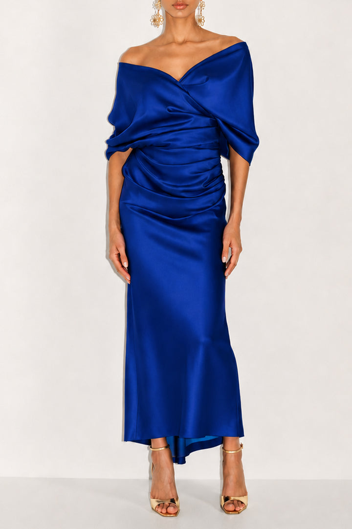 Camille Dress In Royal-Blue