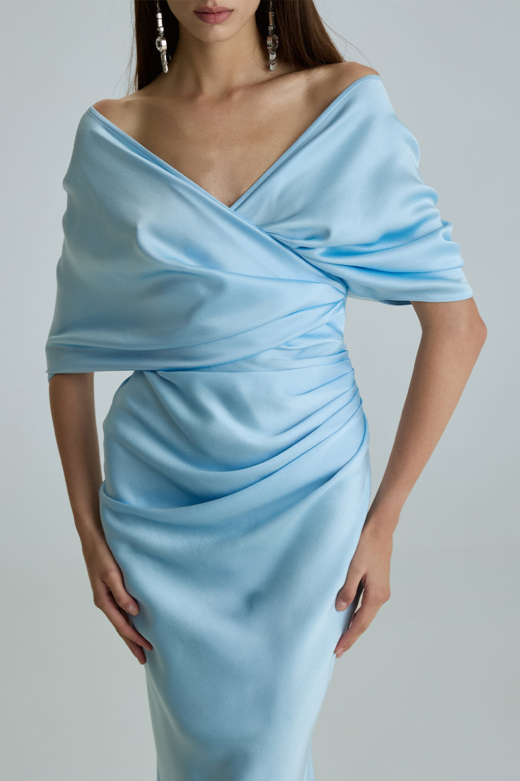Camille Dress In Baby-Blue